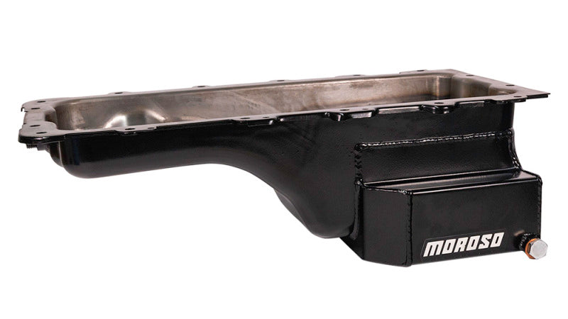 Moroso Ford 4.6/5.4L (w/Rear Sump) Kicked Out Wet Sump 7qt 6.5in Steel Oil Pan