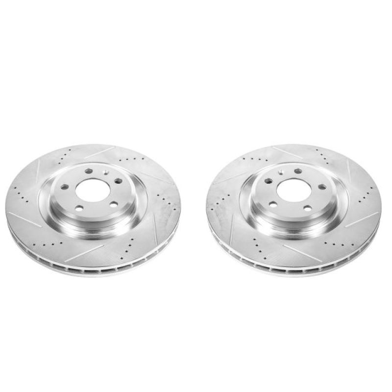 PowerStop Power Stop 10-11 Audi S4 Front Evolution Drilled & Slotted Rotors - Pair