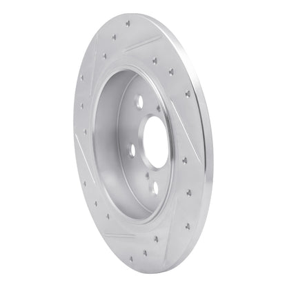 R1 Concepts R1 09-15 Toyota Corolla (Mexico) Rear Right Drilled & Slotted Silver Brake Rotor