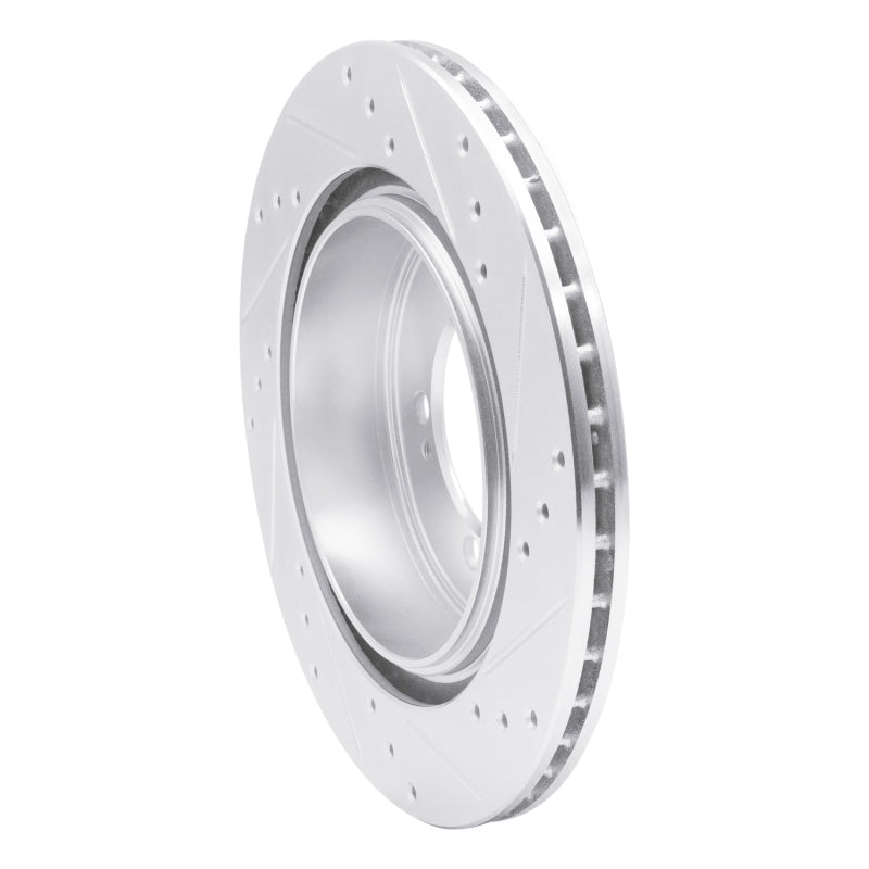 R1 Concepts R1 93-99 Dodge STEALTH Rear Left Drilled & Slotted Silver Brake Rotor