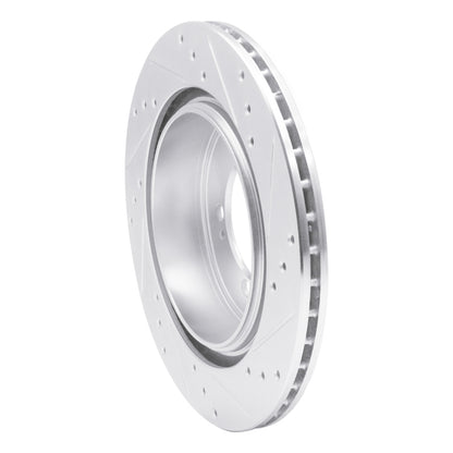 R1 Concepts R1 93-99 Dodge STEALTH Rear Left Drilled & Slotted Silver Brake Rotor