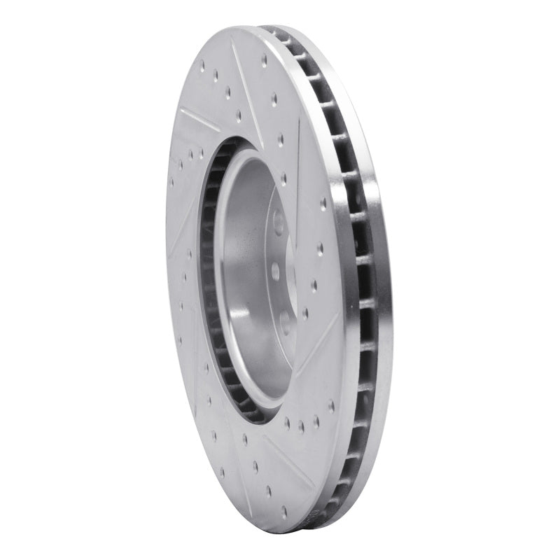 R1 Concepts R1 07-18 Land Rover Range Rover Evoque Front Left Drilled & Slotted Silver Brake Rotor