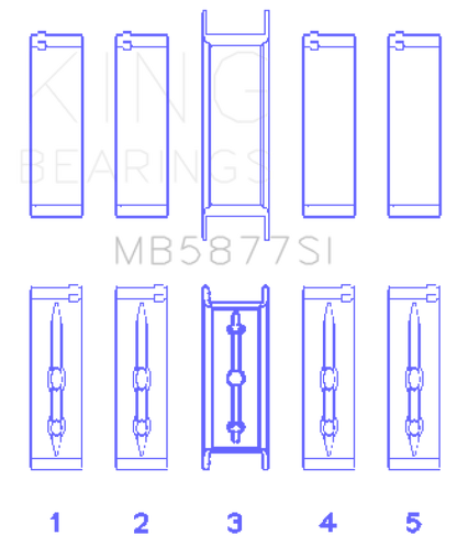 King Engine Bearings GM Vortex / Gen III IV LS-Series Main Bearing Set