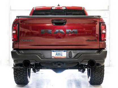 AWE Tuning 2025+ RAM 1500 3.0TT Rebel 0FG Cat-Back Exhaust w/ Diamond Black Tips