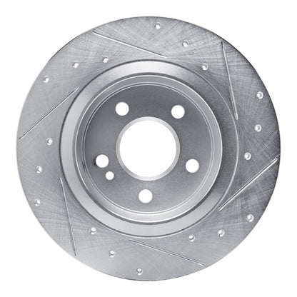 R1 Concepts R1 19-26 Mercedes-Benz A220 Rear Left Drilled & Slotted Silver Brake Rotor