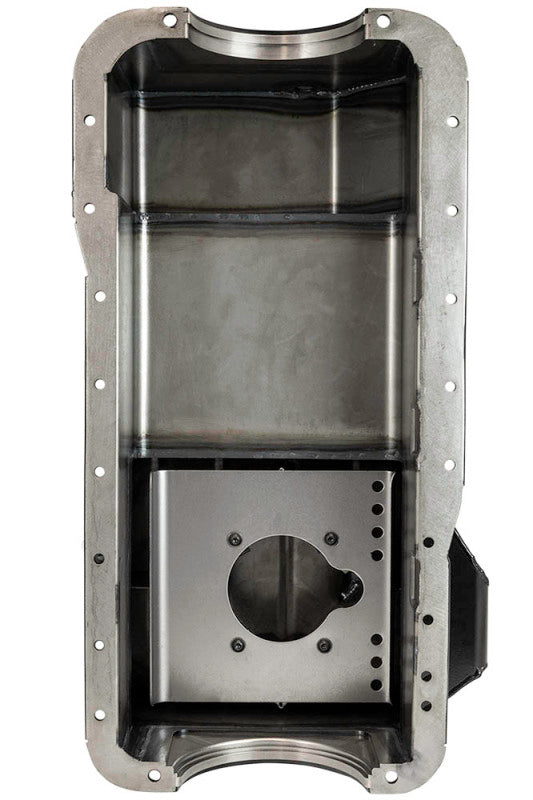 Moroso Ford 351W (w/Rear Sump & Billet End Seals) Road Race Baffled Wet Sump 7qt 7.5in Steel Oil Pan
