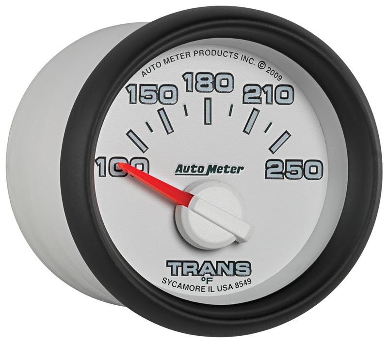Autometer Factory Match 52mm Short Sweep Electronic 100-250 Deg F Transmission Temperature Gauge
