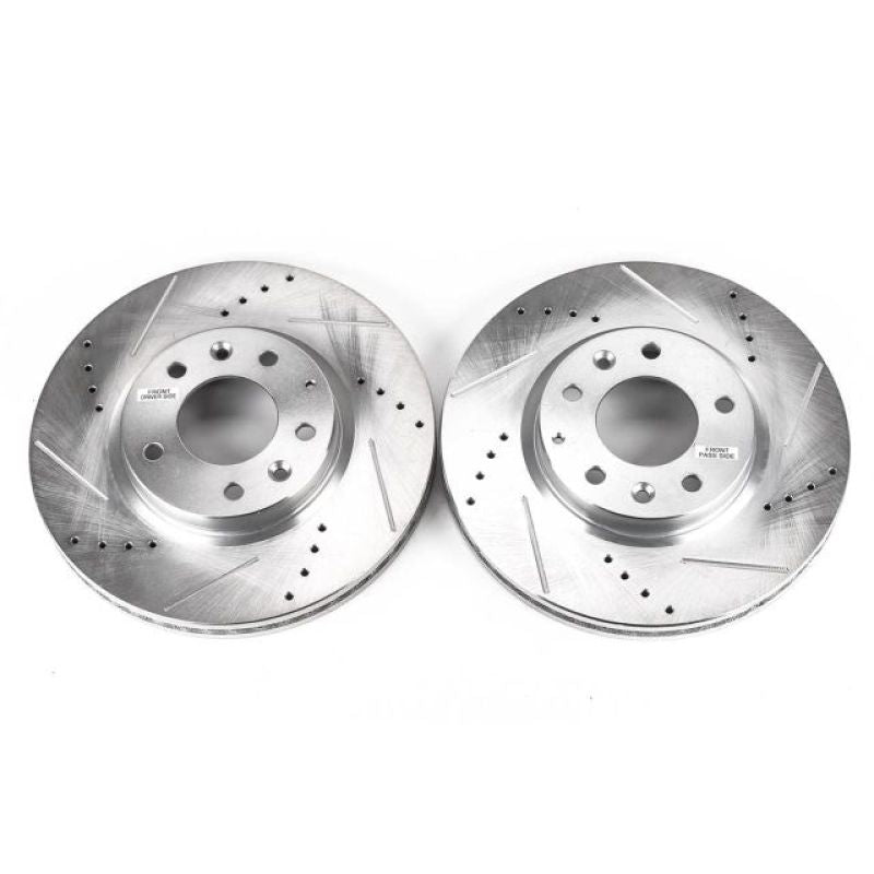 PowerStop Power Stop 07-12 Mazda CX-7 Front Evolution Drilled & Slotted Rotors - Pair