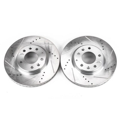 PowerStop Power Stop 07-12 Mazda CX-7 Front Evolution Drilled & Slotted Rotors - Pair