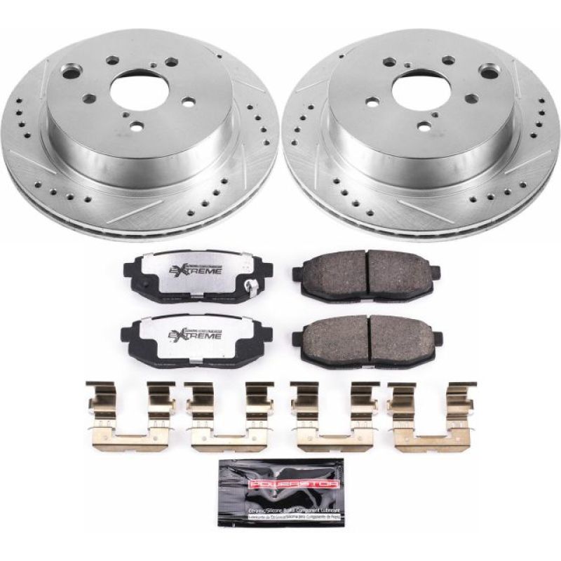 PowerStop Power Stop 14-18 Subaru Forester Rear Z26 Street Warrior Brake Kit