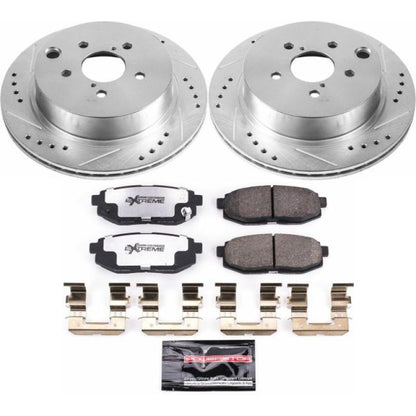 PowerStop Power Stop 14-18 Subaru Forester Rear Z26 Street Warrior Brake Kit