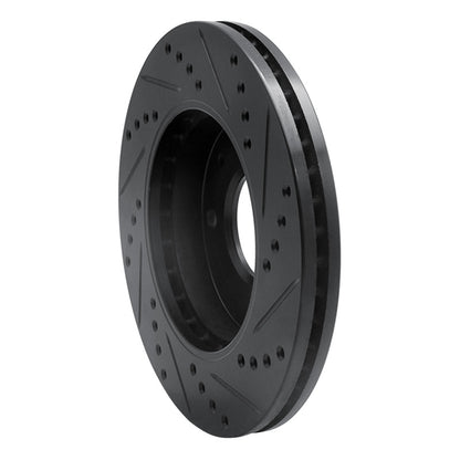 R1 Concepts R1 01-03 Hyundai Sonata Front Left Drilled & Slotted Black Brake Rotor