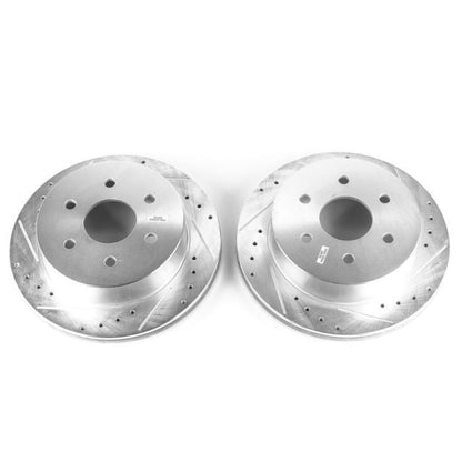 PowerStop Power Stop 03-05 Chevrolet Express 2500 Rear Evolution Drilled & Slotted Rotors - Pair