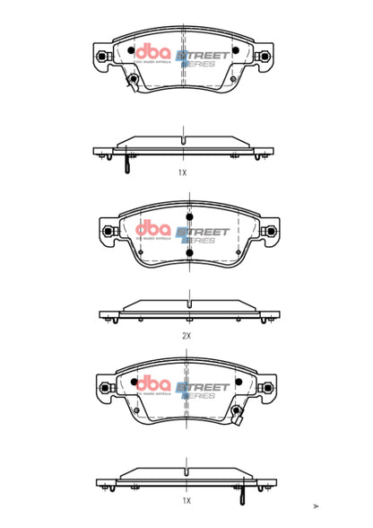 DBA 09-13 Infiniti G37 RWD/AWD (330mm Front Rotor) Street Series Front Brake Pads