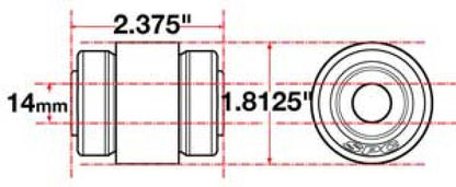 SPC Performance Flex Joint xAxis Jeep JK Rear UCA 14mm X 2 X 1.8125