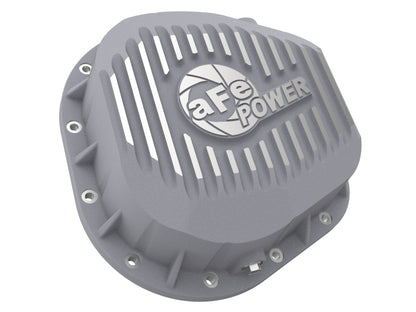 aFe Rear Differential Cover (Raw; Street Series); Ford Diesel Trucks 86-13 V8 (td)