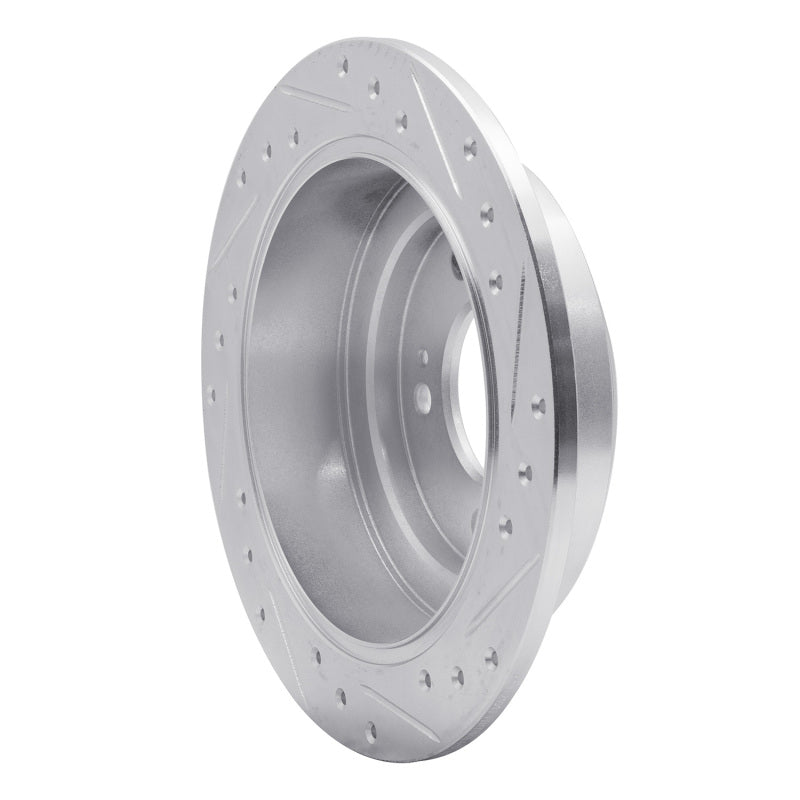 R1 Concepts R1 04-06 Kia AMANTI Rear Left Drilled & Slotted Silver Brake Rotor