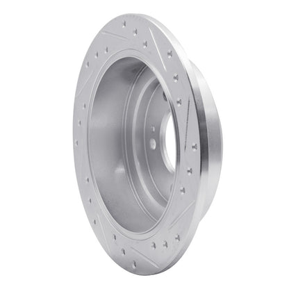 R1 Concepts R1 04-06 Kia AMANTI Rear Left Drilled & Slotted Silver Brake Rotor
