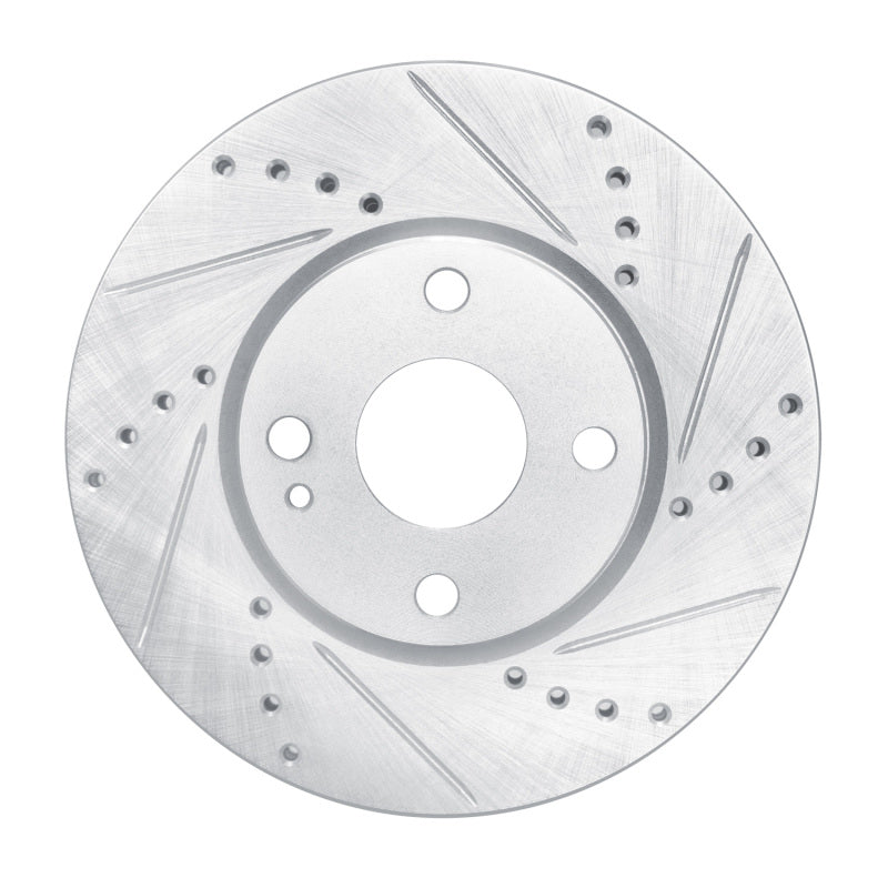 R1 Concepts R1 16-25 Mazda 2 (Mexico) Front Right Drilled & Slotted Silver Brake Rotor