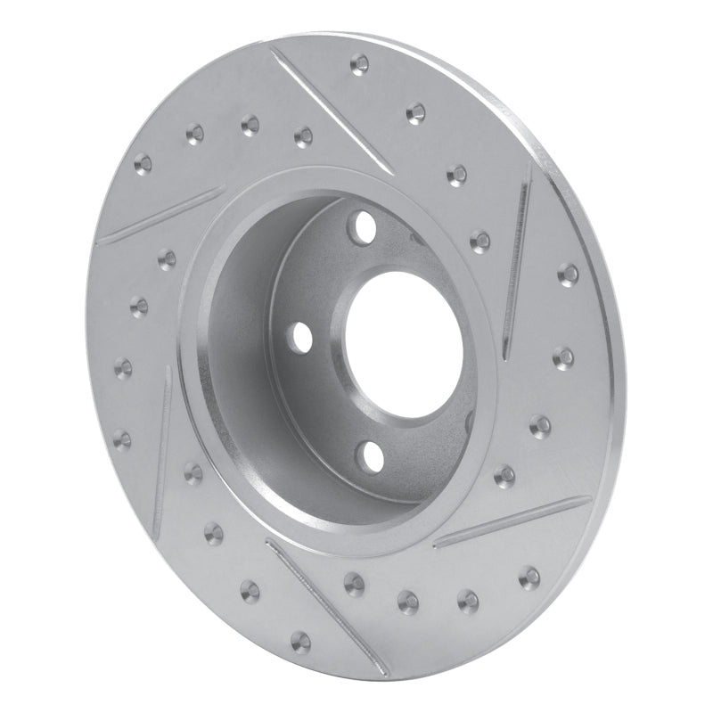 R1 Concepts R1 91-95 Alfa Romeo 164 Rear Left Drilled & Slotted Silver Brake Rotor