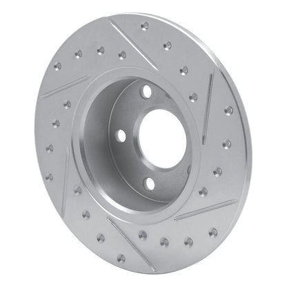 R1 Concepts R1 91-95 Alfa Romeo 164 Rear Left Drilled & Slotted Silver Brake Rotor
