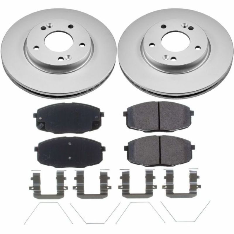 PowerStop Power Stop 17-19 Kia Soul Front Z17 Evolution Geomet Coated Brake Kit