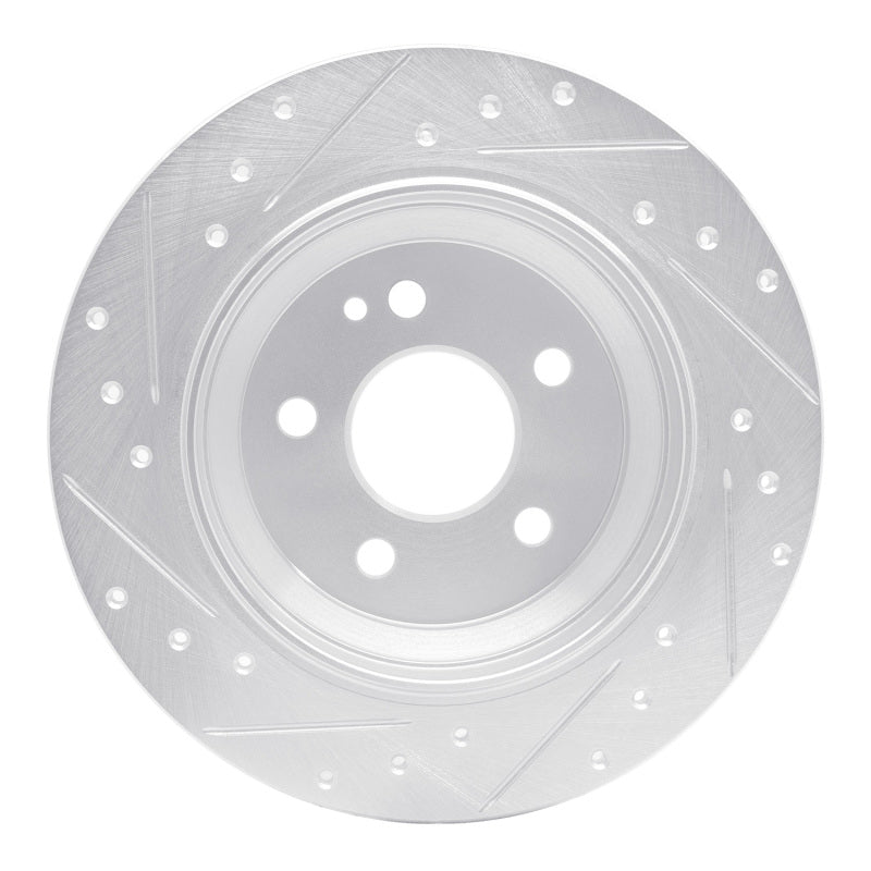 R1 Concepts R1 16-23 Mercedes-Benz Viano (Mexico) Rear Right Drilled & Slotted Silver Brake Rotor