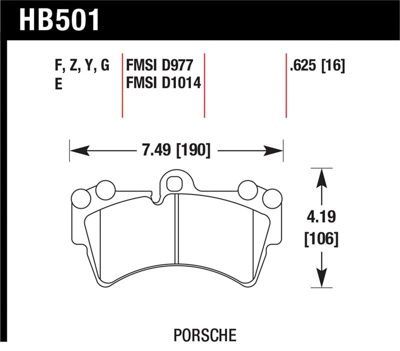 Hawk Performance Hawk 07-10 Audi Q7 / 03-09 Porsche Cayenne / 04-09 VW Touareg DTC-60 Race Front Brake Pads