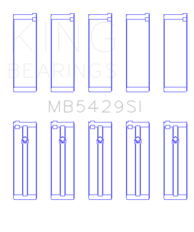King Engine Bearings Nissan Yd22/Yd25 (Size +0.25mm) Main Bearing Set