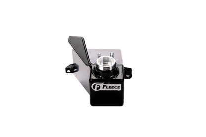 Fleece Performance 19-24 Ram 2500-3500 Cummins 6.7L Aluminum Replacement Coolant Tank (Black)