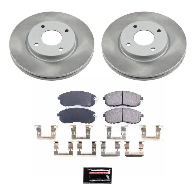 PowerStop Power Stop 07-12 Nissan Versa Front Semi-Coated Rotor Kit