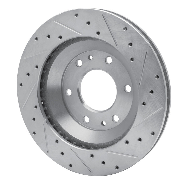 R1 Concepts R1 02-05 Buick Rainier Front Left Drilled & Slotted Silver Brake Rotor