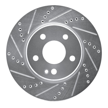 R1 Concepts R1 06-11 Mercedes-Benz B200 Front Left Drilled & Slotted Silver Brake Rotor