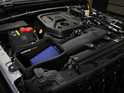aFe 24-25 Jeep Wrangler JL 4XE L4 2.0L Magnum FORCE Stage-2 Cold Air Intake System w/ Pro 5R Filter