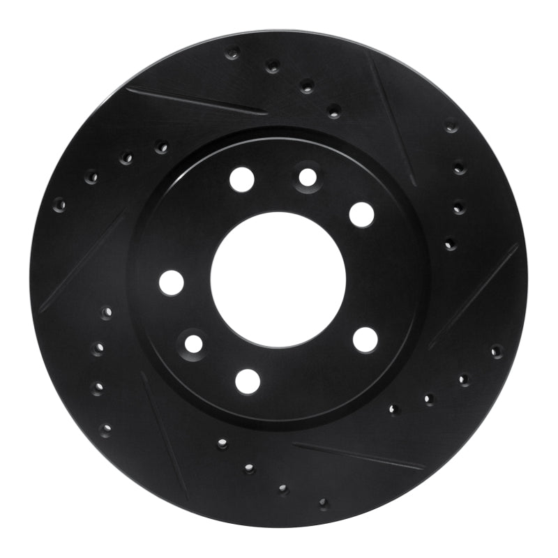 R1 Concepts R1 02-02 Kia Sedona Front Right Drilled & Slotted Black Brake Rotor