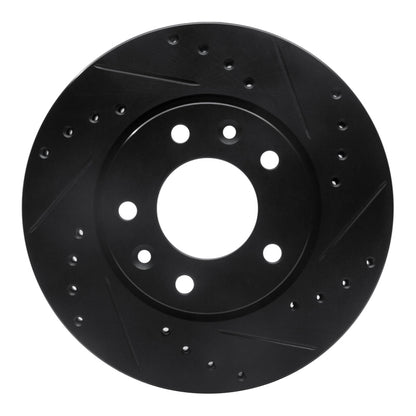 R1 Concepts R1 02-02 Kia Sedona Front Right Drilled & Slotted Black Brake Rotor