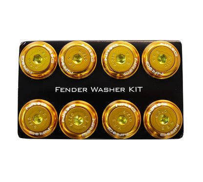 NRG Fender Washer Kit w/Color Matched M8 Bolt Rivets For Plastic (Rose Gold) - Set of 8