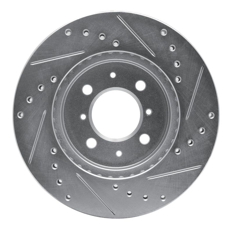 R1 Concepts R1 12-17 Chevrolet SONIC (Mexico) Front Left Drilled & Slotted Silver Brake Rotor