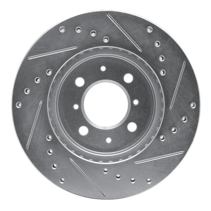 R1 Concepts R1 12-17 Chevrolet SONIC (Mexico) Front Left Drilled & Slotted Silver Brake Rotor