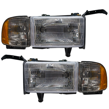 ORACLE Lighting Oracle 94-02 Dodge Ram Pre-Assembled Halo Headlights - ColorSHIFT