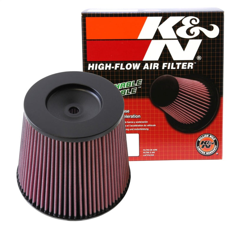 K&N Engineering K&N Universal Round Tapered Filter 6in Flange ID x 9in Base OD x 6.625in Top OD x 7.5in Height