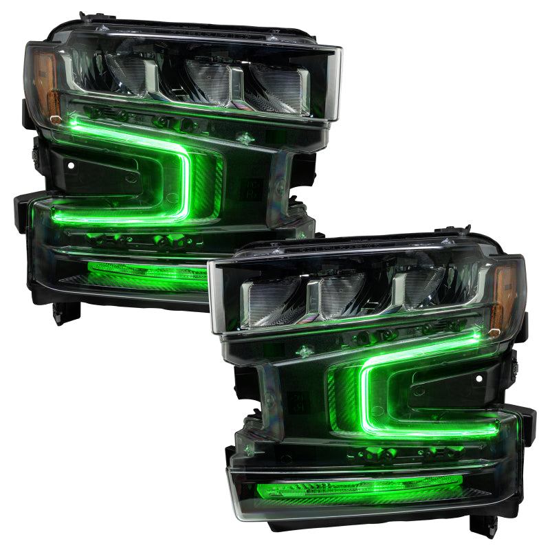 ORACLE Lighting Oracle 19-21 Chevy Silverado 1500 RGB+W Headlight DRL Upgrade Kit - ColorSHIFT 2