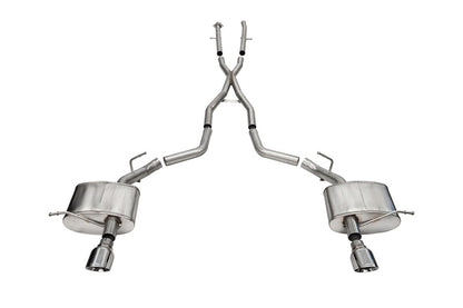 CORSA Performance Corsa 2011-2025 Dodge Durango Xtreme 2.5in Cat-Back Dual Rear Exit w/ Single 4.5in Polished Tips