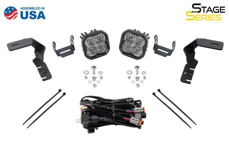 Diode Dynamics 19-21 Ford Ranger Pro SS3 LED Ditch Light Kit - Yellow Combo