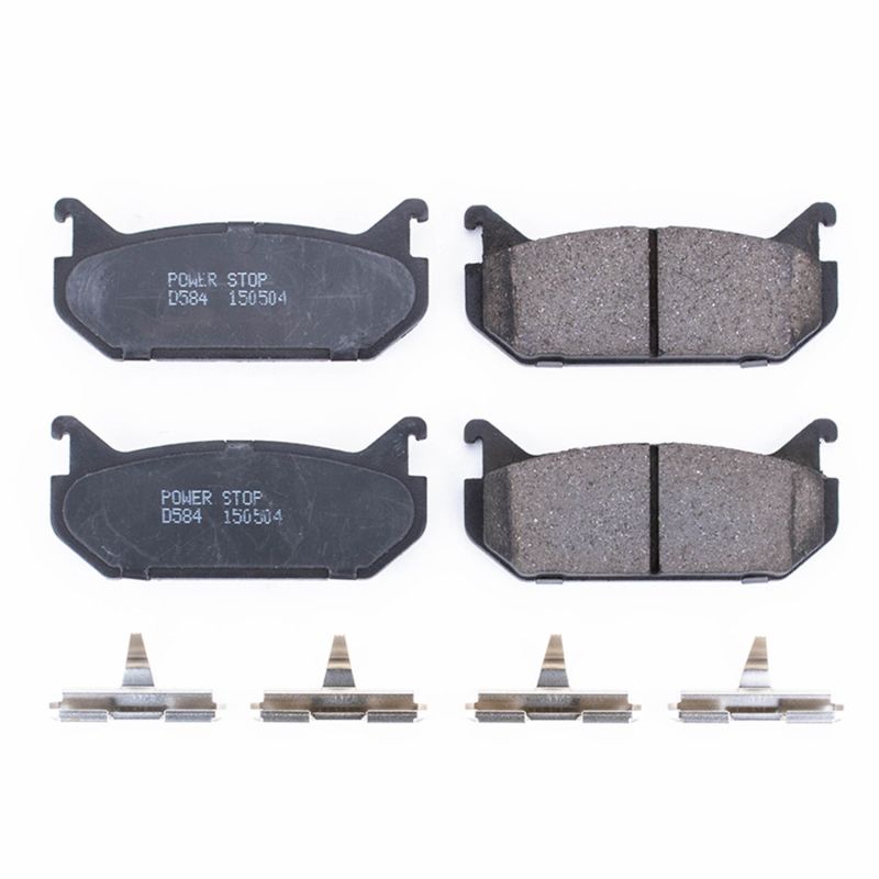 PowerStop Power Stop 93-97 Ford Probe Rear Z17 Evolution Ceramic Brake Pads w/Hardware