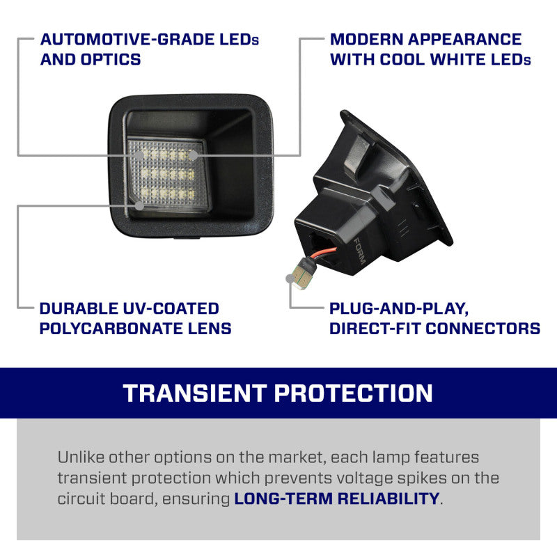 Form Lighting 2017 F-250 LED License Plate Lights (Pair)