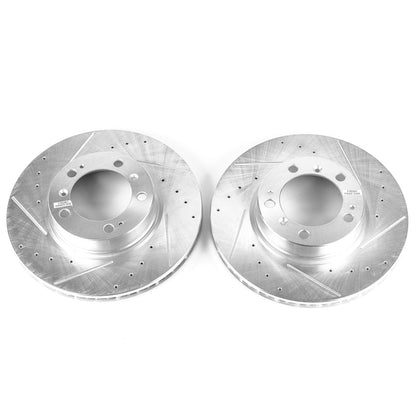 PowerStop Power Stop 99-08 Porsche 911 Front Evolution Drilled & Slotted Rotors - Pair