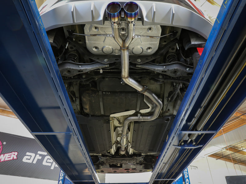 aFe Takeda 3in-2.5in 304 SS Axle-Back Exhaust w/ Carbon Tip 19-20 Hyundai Veloster I4-1.6L(t)
