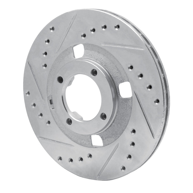 R1 Concepts R1 83-89 Isuzu Impulse Front Left Drilled & Slotted Silver Brake Rotor