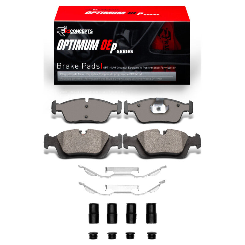 R1 Concepts R1 1992-2008 BMW 318TI Front R1 Optimum OE Pads & Hardware Kit